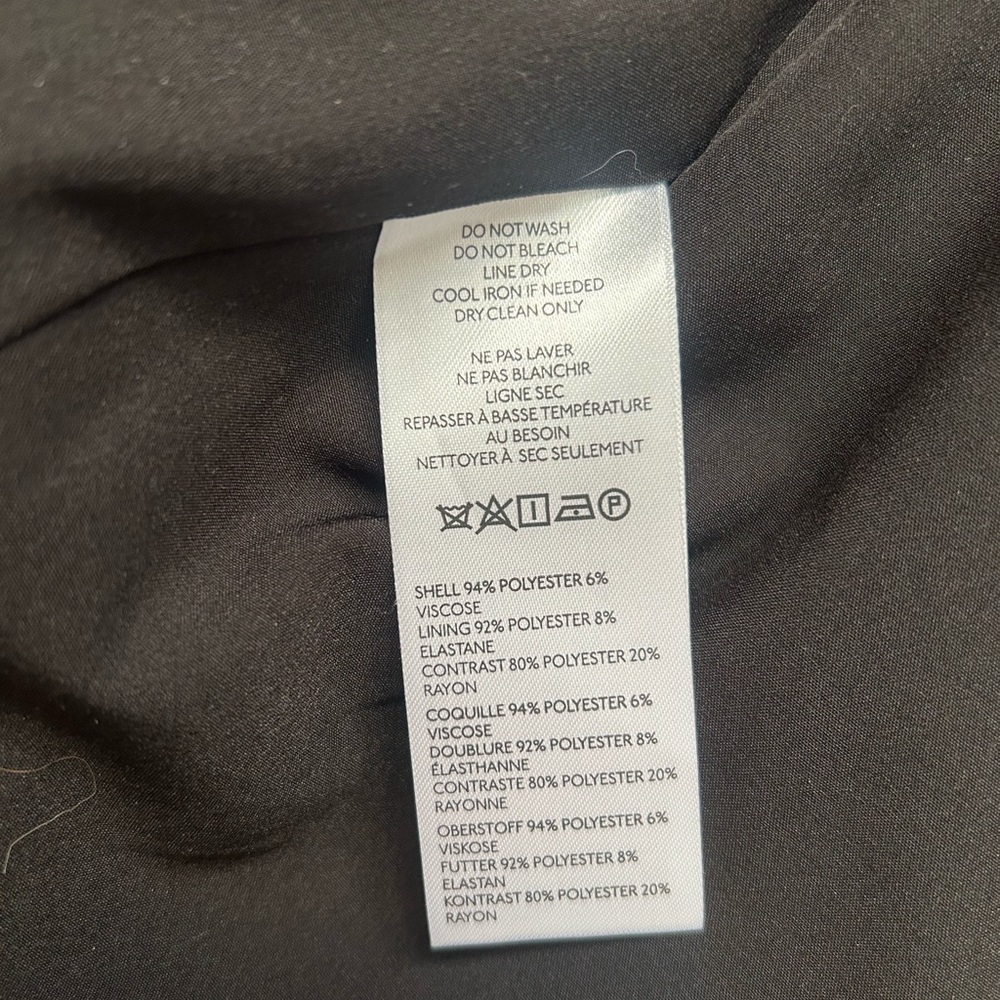 By Anthropologie Glen Plaid Tweed Blazer with Gold Buttons MISSING HOODIE Med - Picture 6 of 11